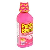 Pepto-Bismol Upset Stomach Reliever/Antidiarrheal Liquid, Regular Strength, 16-Ounce Bottles (Pack of 3)
