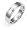 14k White Gold Engraved Wedding Band, Size 5