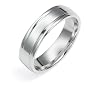 14k White Gold Engraved Wedding Band