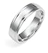 14k White Gold Engraved Wedding Band