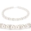 'Olive n Figs' Crystal Pearl Royal Necklace/Earring Set - MADE WITH SWAROVSKI ELEMENTS - White - 8mm