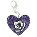 Jewelry : Heart & Flower Clasp Charm
