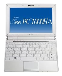 ASUS Eee PC 1000HA 10-Inch Netbook (1.6 GHz Intel ATOM N270 Processor, 1 GB RAM, 160 GB Hard Drive, 10 GB Eee Storage, XP Home, 6 Cell Battery) Pearl White