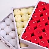 10 Hour White Unscented Votive Candles Set of 24 by 