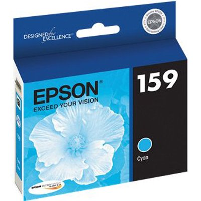 Epson UltraChrome Hi-Gloss2 159 Ink Cartridge - Cyan - Inkjet