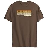 T-Shirt Brown  Paramaribo Retro Color  Suriname City