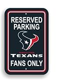 NFL Houston Texans Plastic Parking Sign