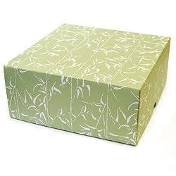 White Bamboo - Set of 4 Two Piece Gift Boxes (8" x 8" x 3.5")
