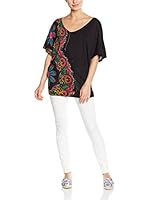 Desigual Camiseta Manga Corta (Negro)