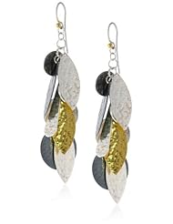 GURHAN "Willow" Silver with High Karat Gold Accents Cluster Earrings