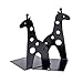 HAIXUN Cute Giraff Nonskid Bookends Bookend Art Gift (Black)