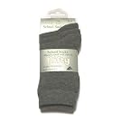 Childrens/Kids Plain School Socks with Lycra (Pack of 3)