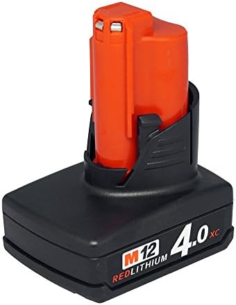 Replace for Milwaukee 48-11-2440 M12 REDLITHIUM XC 4.0 12V 4.0V 4000mAh 48W Extended Capacity Battery M12B4