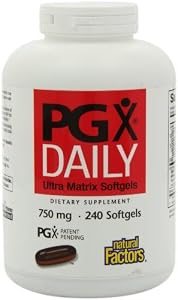 Natural Factors PGX Daily Ultra Matrix Softgels 750 Mg, 240 Softgels