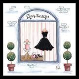Ginny Irelan (Dress Shop) Framed Art Poster Print - 9 X 9