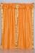 Pair Pumpkin sari curtains with attached valance