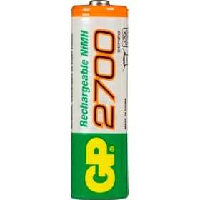 GP - Blister de 4 piles rechargeables AA - 2700 mAh NiMH