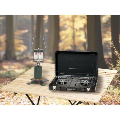 2 Mantle Propane Camping Lantern & 2 Burner Regulated Propane Outdoor Stove Camping Set 2 Mantle Propane Camping Lantern & 2 Burner Regulated Propane Outdoor Stove Camping Set