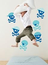 Forwalls Blue Pirates Removable Wall Decals