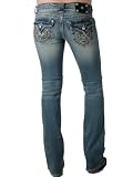 41GGr6buCdL. SL160  MISS ME JEANS IVY CROSS FLAP POCKET JEANS IN LT19