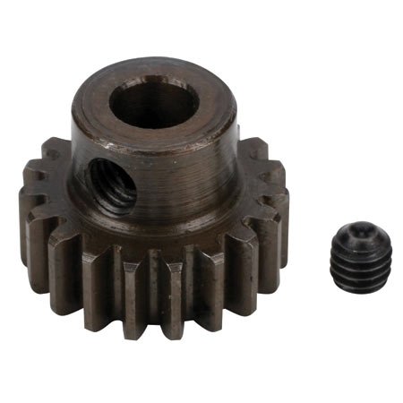 Robinson Racing Products 8721 Hard Bore 0.8 Module Pinion Gear, 21T, 5mm