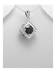 CZ Pendant Necklace In 92.5 Sterling Silver