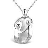 Search : Loving Family® Sterling Silver Large Pendant - Mother and Two Children