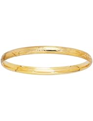5.5" 14K Yellow Gold Baby Bangle Bracelet
