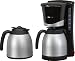 Clatronic KA 3328 Thermo Kaffeemaschine 8 Tassen 2 Kannen 850 Watt, schwarz