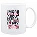 Mug White " THE MORE I LEARN ABOUT PEOPLE THE MORE I LOVE MY Toy Fox Terrier " Dogs
