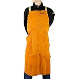 Lincoln Electric Brown One Size Flame-Resistant Leather Welding Apron
