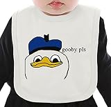 Gooby Pls ネクタイを有する有機ビブ Medium