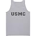 USMC Athletic Marines Tank Top - Military Style Physical Training Tank in gray