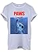 Paws Cat Kitten Meow Parody Men Women Unisex Top T Shirt