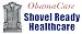 ObamaCare Shovel Ready Healthcare - anti obama healthcare bumper sticker decal