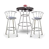 IMAGE OF Chrome Bar Table & 2 Chrome 29