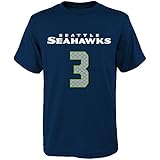 NFL Russell Wilson # 28 Youth Boys 8-20 Name & Number Short Sleeve Tee