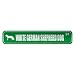  WHITE GERMAN SHEPHERD DOG ST  STREET SIGN DOG