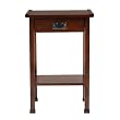 Asian Mission Side Table with Drawer