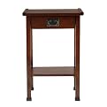 Asian Mission Side Table with Drawer