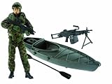 HM Armed Forces Royal Marines Commando with Stealth CanoeIMAGE
