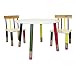 Kids Primary-Color Table 3-pc. Set - White Table