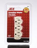 : Ace Three Outlet Grounding Adapter (FA-35115B)