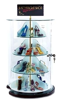 Locking Spinner Case Display - Just the Right Shoe