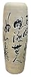Tall Ceramic Vase or Umbrella Stand with Chinese Characters