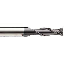 Niagara Cutter DR209 High-Speed Steel End Mill, General Purpose, Regular Length, TiALN Coated, 2 Flutes, Double Square End
