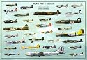 World War II Aircraft Poster Print, 39x27