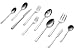 Henckels Premier Series Pavillion 45-Piece Stainless Steel Flatware Set, Service for 8
