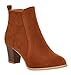 Serene Womens Vintage Chunky Low Heel Short Boot Ankle Booties