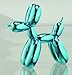 Balloon Dog Figurine Statue Home Decor - Blue Metallic - Medium Size
